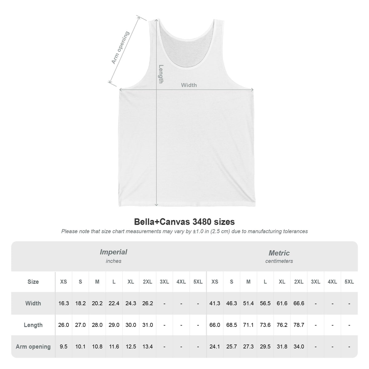Unisex Jersey Tank