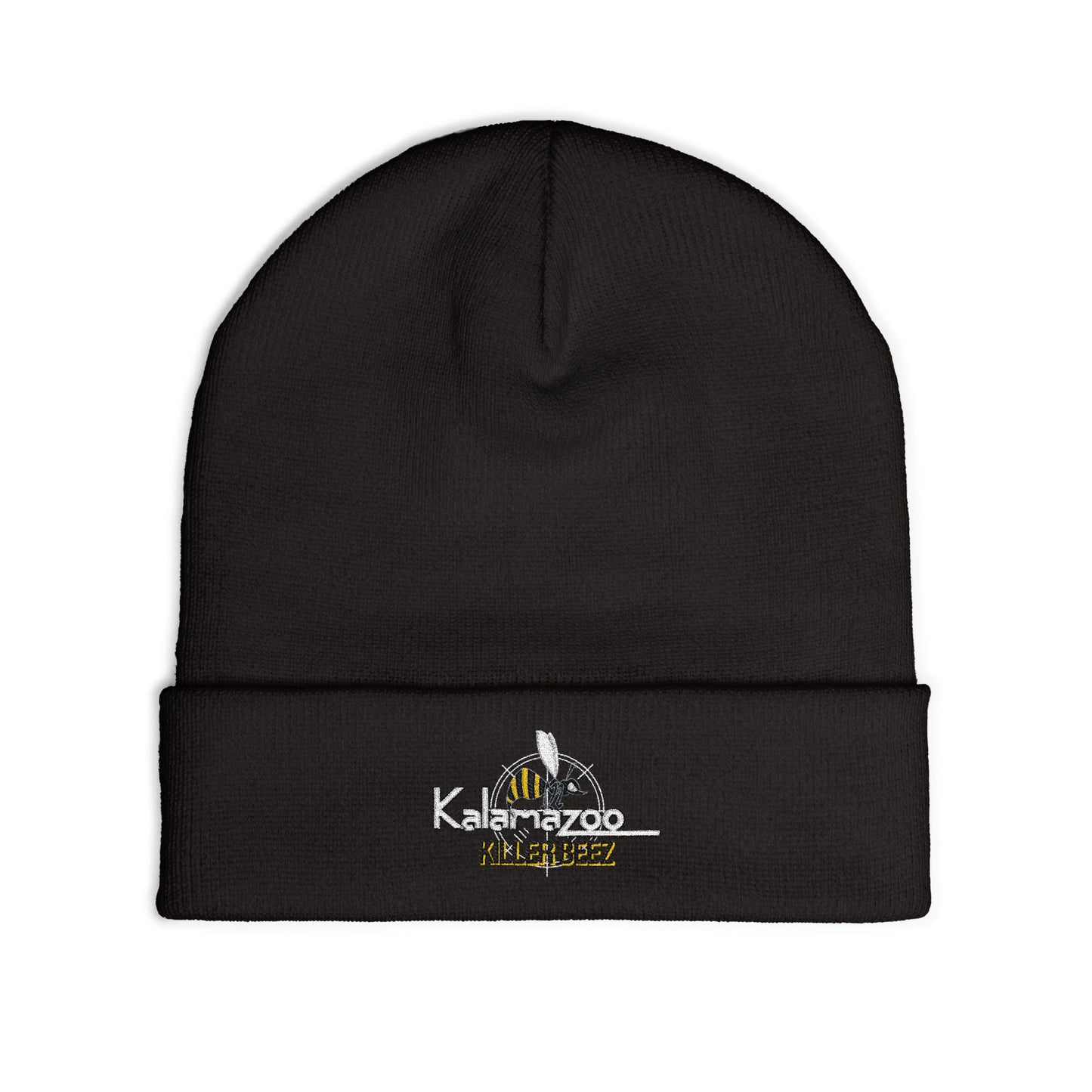 Killer Beez Embroidered Knit Beanie — Bee Logo Winter Hat