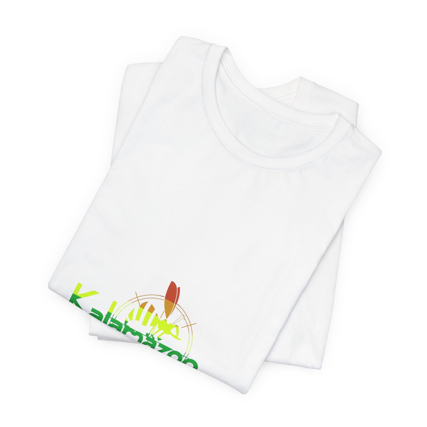 Kalamazoo Killer Beez Logo T‑Shirt — Retro Rainbow Bee Graphic Tee