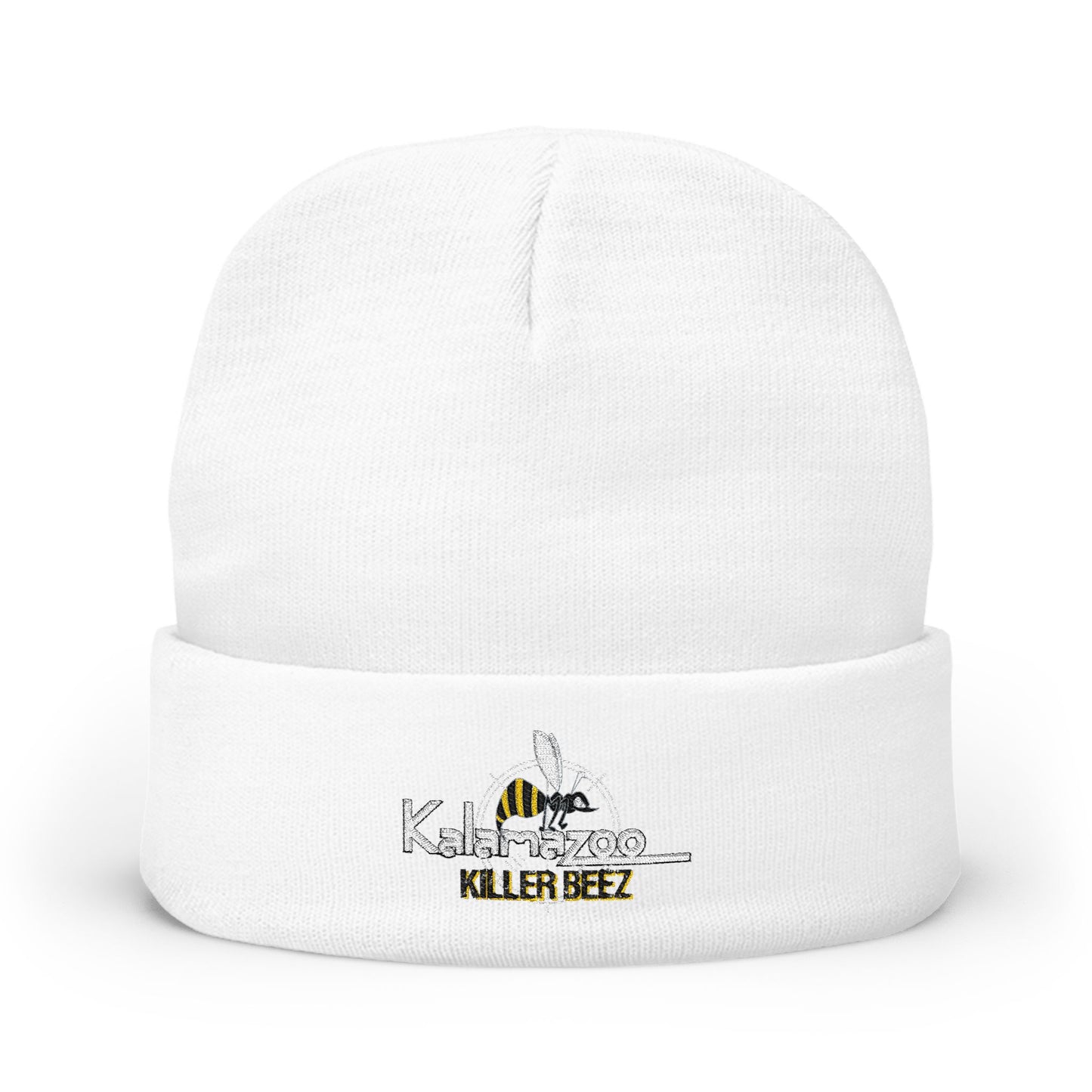 Killer Beez Embroidered Knit Beanie — Bee Logo Winter Hat