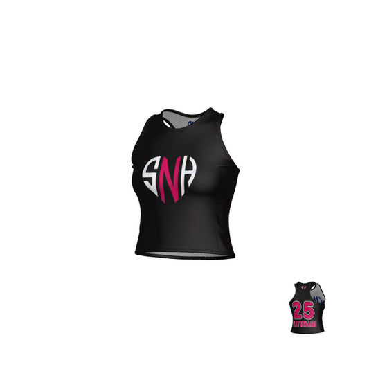 Womens Reversible Crop Tank Top